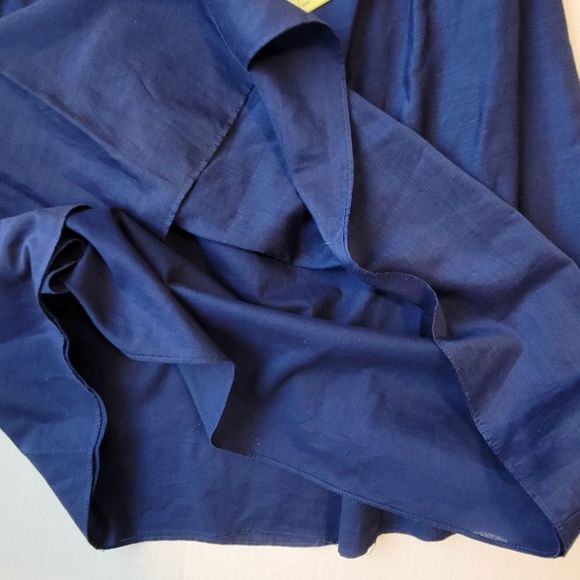 Ann Taylor Loft Sleeveless One Shoulder Dress, Royal Blue, Size 4 - Picture 9 of 10